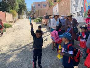 Children at Marquina elementary school