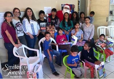 Santa spreading cheer to many