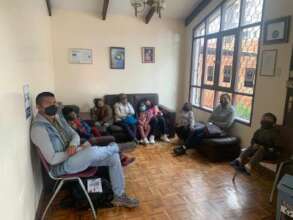 Our sunny reception room at Cochabamba clinic