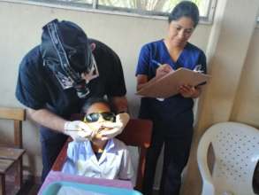 Dr. Duffin & Hygienist A. Maldonado during survey