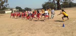 Girls in Hazaribagh practising