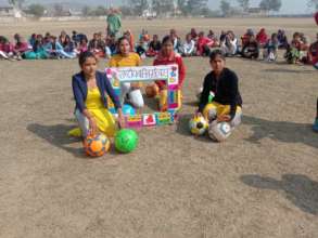 Girls in Mahoba in a big event on National girls'