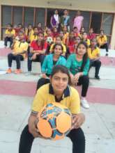 IMB participants before a match at the sports camp