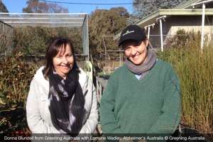 Donna with Lorraine from Alzheimer's Australia