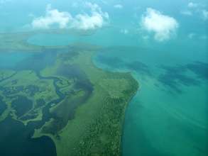 Aerial Photo of the Gulf of Honduras