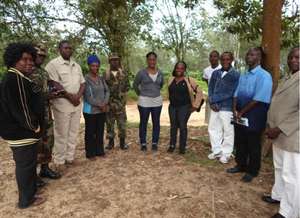 Dolo Town community leaders, GPFA and Vaibah F.