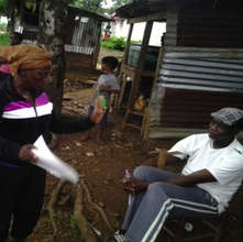 One-on-one engagement on the prevention of Ebola.
