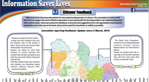 Information Saves Lives Newsletter