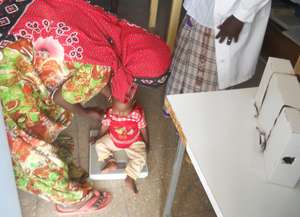 Checking the growth in weight