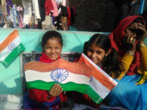 Children at Republic Day Celebration
