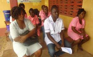 Nurses in training at Kabala, Koinadugu