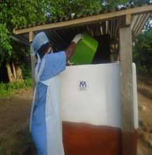 Newly constructed incinerator at Gbenikoro PHU