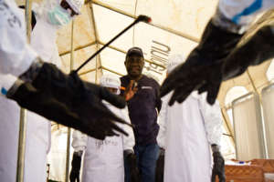 Training health workers on infection prevention