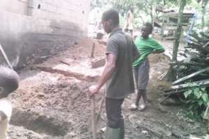 Upgrading of piggery from timber to cement