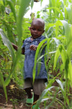 Monica leading the way during a visit to the farms