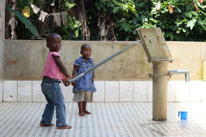 Using the new water pump