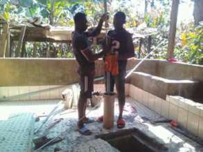Fixing the water pump