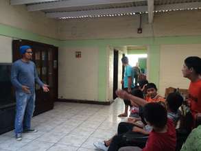 Environmental workshop for both shelters