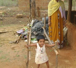 Karishma uses parallel bars