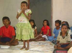 Children at resource center
