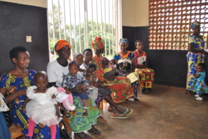 Women waiting for nutrition education activities