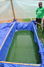 Completed Spirulina pool