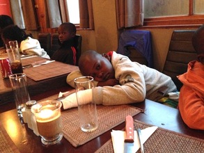 Falling asleep at the dinner table