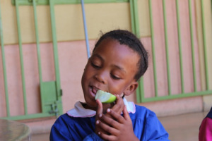 Enjoying a Healthy Snack