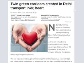 Heart from Aurangabad transplanted in Delhi