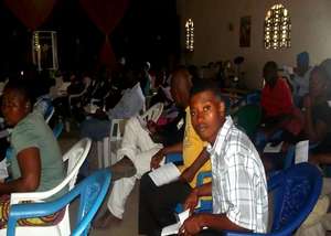 Ebola health workshop participants, Liberia.