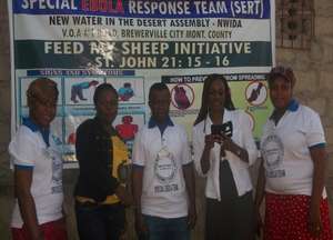 Ebola prevention workshop facilitators, Liberia.