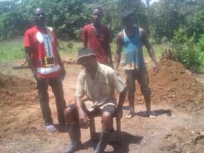 The former child soldiers working on the bricks
