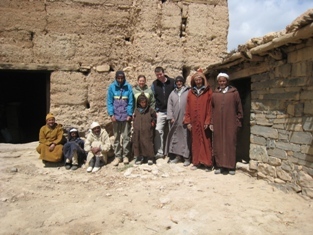Project team on site in Morocco.