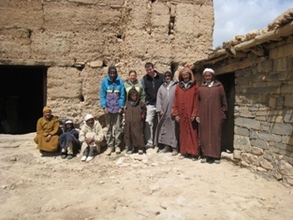 Project team on site in Morocco.