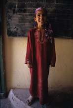 Elementary student in village of Taghia.