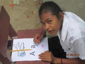 Dayana at school