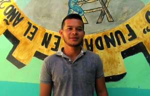 Duany, a new volunteer in El Pital