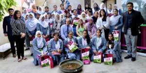 Educate a Girl scholars with the French Consul Gen