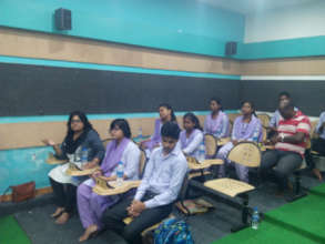 students participating in training sessions