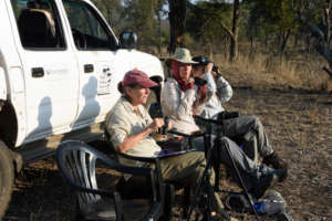 Earthwatch Volunteers Surveying a Water Hole