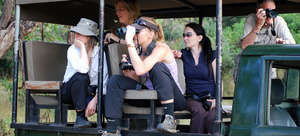 Volunteers on a wildlife survey.