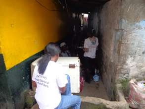 Outreachers in the field sensitizing community