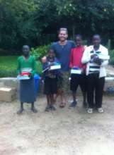 Jo and children supported by Footsteps
