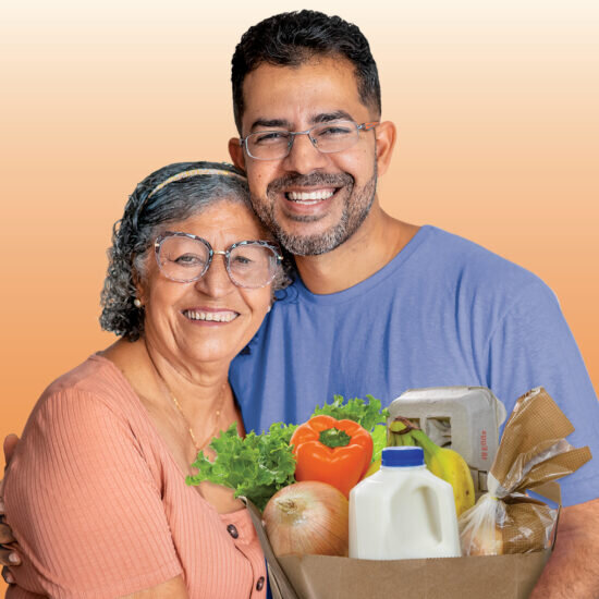 Alejandro (a former chef) with his mother
