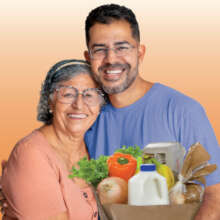 Alejandro (a former chef) with his mother