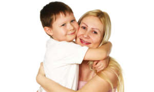 Lana and her son.