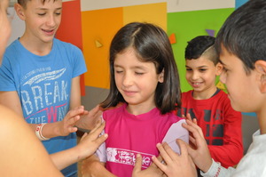 Children play trust building games