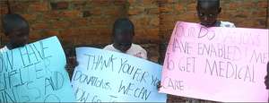 Children with messages