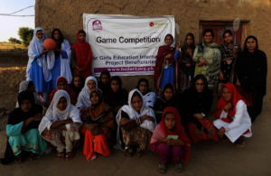 Girls Group Photo at Game Competition