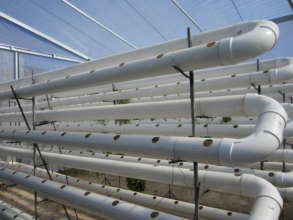 Emptying the system for disinfection.